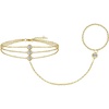 image:imageCicy Bell Hand Chain 18k Gold Plated Bracelets for Women Adjustable Dainty Cubic Zirconia Stainless Steel Link Finger Ring Bracelets Jewelry AccessoriesGold D