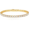 image:imageCicy Bell Tennis Bracelets for Women 18k Gold Plated Stack Cubic Zirconia Link Bracelets Sets Trendy Jewelry Gifts for BridesGold