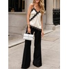 image:imageCicy Bell Women Summer Satin Cami Tops Spaghetti Strap Lace V Neck Cute Camisole Party Pajamas Asymmetrical Hem Tank TopsBeige