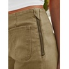 image:imageCicy Bell Womens Cropped High Waisted Jeans Baggy Wide Leg Stretchy Capris Ruffle Flare Denim Pants with PocketsArmy Green
