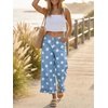 image:imageCicy Bell Womens Ruffle Wide Leg Jeans Cropped Elastic High Waisted Baggy Denim Pants with PocketsRound Color Dots