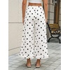 image:imageCicy Bell Womens Ruffle Wide Leg Jeans Cropped Elastic High Waisted Baggy Denim Pants with PocketsWave Point Color