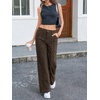 image:imageCicy Bell Womens Wide Leg Jeans High Waisted Baggy Stretchy Front Seam Denim Pants with PocketsBrown Leopard Print