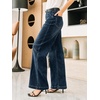 image:imageCicy Bell Womens Wide Leg Jeans High Waisted Baggy Stretchy Front Seam Denim Pants with PocketsNavy Blue
