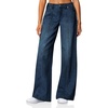 image:imageCicy Bell Womens Wide Leg Jeans High Waisted Baggy Stretchy Front Seam Denim Pants with PocketsNavy Blue