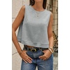 image:imageCicy Bell Womens Casual Cropped Tank Tops Summer Crew Neck Sleeveless Boxy Shirts Workout Basic TeesGrey Marle