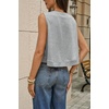 image:imageCicy Bell Womens Casual Cropped Tank Tops Summer Crew Neck Sleeveless Boxy Shirts Workout Basic TeesGrey Marle