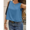 image:imageCicy Bell Womens Casual Cropped Tank Tops Summer Crew Neck Sleeveless Boxy Shirts Workout Basic TeesNavy
