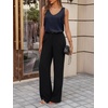 image:imageCicy Bell Womens Silk Satin Tank Tops V Neck Dressy Casual Camisole Blouses Summer Corporate OutfitsNavy