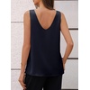 image:imageCicy Bell Womens Silk Satin Tank Tops V Neck Dressy Casual Camisole Blouses Summer Corporate OutfitsNavy