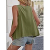 image:imageCicy Bell Womens Summer Flowy Tank Tops Sleeveless Crew Neck Trendy Casual Shirts Loose Fit Swing TeesArmy Green