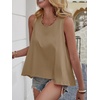 image:imageCicy Bell Womens Summer Flowy Tank Tops Sleeveless Crew Neck Trendy Casual Shirts Loose Fit Swing TeesBrown