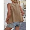 image:imageCicy Bell Womens Summer Flowy Tank Tops Sleeveless Crew Neck Trendy Casual Shirts Loose Fit Swing TeesBrown