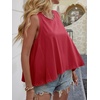image:imageCicy Bell Womens Summer Flowy Tank Tops Sleeveless Crew Neck Trendy Casual Shirts Loose Fit Swing TeesPurplish Red