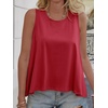 image:imageCicy Bell Womens Summer Flowy Tank Tops Sleeveless Crew Neck Trendy Casual Shirts Loose Fit Swing TeesPurplish Red