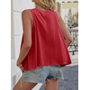 image:imageCicy Bell Womens Summer Flowy Tank Tops Sleeveless Crew Neck Trendy Casual Shirts Loose Fit Swing TeesPurplish Red