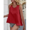 image:imageCicy Bell Womens Summer Flowy Tank Tops Sleeveless Crew Neck Trendy Casual Shirts Loose Fit Swing TeesPurplish Red
