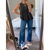 image:imageCicy Bell Womens Summer Peplum Tops Casual Babydoll Sleeveless Cotton Tank Tops Flowy Pleated ShirtsBlack