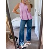 image:imageCicy Bell Womens Summer Peplum Tops Casual Babydoll Sleeveless Cotton Tank Tops Flowy Pleated ShirtsPale Purple