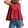 image:imageCicy Bell Womens Summer Flowy Tank Tops Sleeveless Crew Neck Trendy Casual Shirts Loose Fit Swing TeesPurplish Red