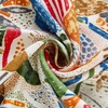 image:imageCicy Bell Head Scarf for Women Boho Floral Printed Silk Satin Hair Scarves Square Neck Bandanas for Handbags Scarf 354Light Green