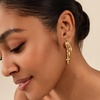 image:imageCicy Bell Dangle Earrings For Women 18k Gold Plated Triple Huggie Cute Statement Chain Dainty Drop Earrings Trendy JewelryStyle BGold
