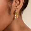 image:imageCicy Bell Dangle Earrings For Women 18k Gold Plated Triple Huggie Cute Statement Chain Dainty Drop Earrings Trendy JewelryStyle CGold