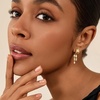 image:imageCicy Bell Dangle Earrings For Women 18k Gold Plated Triple Huggie Cute Statement Chain Dainty Drop Earrings Trendy JewelryStyle FGold