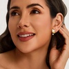 image:imageCicy Bell Earrings for Women 18K Gold Plated Hypoallergenic Flat Back Stud Earrings Cute IceCream Drip Oil Rhinestone Earring Summer Beachy Trendy Jewelry GiftsGold