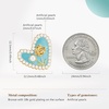 image:imageCicy Bell Heart Stud Earrings for Women 18K Gold Plated 925 Sterling Silver Rose Flower Pearl Trendy Elegant Earrings Jewelry Valentines DayGold