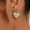 image:imageCicy Bell Heart Stud Earrings for Women 18K Gold Plated 925 Sterling Silver Rose Flower Pearl Trendy Elegant Earrings Jewelry Valentines DayGold