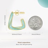 image:imageCicy Bell Twisted Hoop Earrings for Women Alloy Vintage Enamel Oil Dripping 925 Sterling Silver Needle Round Huggie Earring Jewelry GiftsStyle BGold