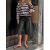 image:imageCicy Bell Womens Baggy Bermuda Jeans Shorts Wide Leg High Waisted Jorts Casual Knee Length Denim ShortsBlack