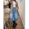 image:imageCicy Bell Womens Baggy Bermuda Jeans Shorts Wide Leg High Waisted Jorts Casual Knee Length Denim ShortsLight Blue
