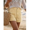 image:imageCicy Bell Womens Baggy High Waisted Jean Shorts Summer Wide Leg Jorts Casual Vintage Denim ShortsLight Khaki