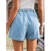 image:imageCicy Bell Womens Baggy High Waisted Jean Shorts Summer Wide Leg Jorts Casual Vintage Denim ShortsPale Blue