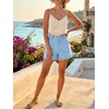 image:imageCicy Bell Womens Baggy High Waisted Jean Shorts Summer Wide Leg Jorts Casual Vintage Denim ShortsPale Blue