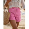 image:imageCicy Bell Womens Baggy High Waisted Jean Shorts Summer Wide Leg Jorts Casual Vintage Denim ShortsPink