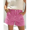 image:imageCicy Bell Womens Baggy High Waisted Jean Shorts Summer Wide Leg Jorts Casual Vintage Denim ShortsPink