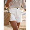 image:imageCicy Bell Womens Baggy High Waisted Jean Shorts Summer Wide Leg Jorts Casual Vintage Denim ShortsWhite