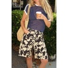 image:imageCicy Bell Womens Summer High Waisted Jeans Shorts Casual Wide Leg Bermuda Jorts Baggy Denim Shorts with PocketsWhiteblack