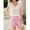 image:imageCicy Bell Womens Summer Striped Jean Shorts Casual High Waisted Wide Leg Denim Shorts Beach Vacation JortsPink