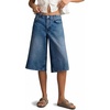 image:imageCicy Bell Womens Baggy Bermuda Jeans Shorts Wide Leg High Waisted Jorts Casual Knee Length Denim ShortsNavy