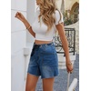 image:imageCicy Bell Women Drawstring High Rise Denim Shorts Summer Casual Wide Leg Jorts Boyfriend Baggy Jeans Short Pants with PocketsBlue