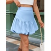 image:imageCicy Bell Womens Bubble Mini Skirt Casual Elastic Waist Y2k Puffy Summer Aline Skirts SkortsSky Blue