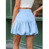 image:imageCicy Bell Womens Bubble Mini Skirt Casual Elastic Waist Y2k Puffy Summer Aline Skirts SkortsSky Blue