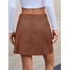 image:imageCicy Bell Womens Corduroy Mini Skirt Casual High Waisted Side Slit Aline Work Short Skirts