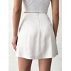 image:imageCicy Bell Womens Satin Mini Skirt High Waist Side Slit Work Casual Skirts  Builtin Shorts Aline Silky Wrap Skort Dressy Office WearWhite