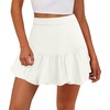 image:imageCicy Bell Womens Bubble Mini Skirt Casual Elastic Waist Y2k Puffy Summer Aline Skirts SkortsWhite