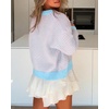 image:imageCicy Bell Womens Striped Cardigan Sweaters Long Sleeve Button Up Knit Tops  Color Block Loose Fit Button Down Open Front Casual Cardigan Fall WinterPinkblue